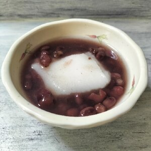 缶詰あずきでおしるこ